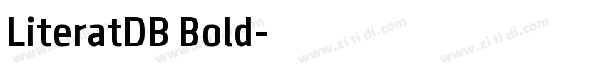 LiteratDB Bold字体转换